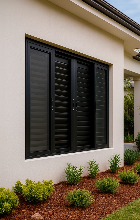 Demonstração de espelhos instalados